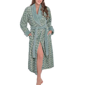 Women's Stylish Lightweight Cotton Kimono Robe Printed Floral <b>Sleepwear</b> Bath Robe - Product Image 1