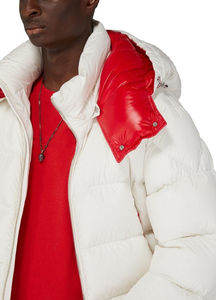 Chaqueta Acolchada de Invierno Casual para Hombre, Blanca, en Oferta, Cortavientos, con Capucha, Cuello Alto, Cremallera Tejida, Nueva Moda - Product Image 6