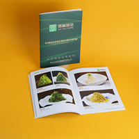 Reliure de point de selle de livre de Menu de Logo personnalisé direct d'usine prête pour la commande en gros faite papier Offset de carton ondulé