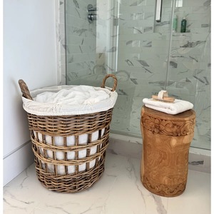 Cesta de ratán con forro de tela, cesta de almacenamiento hecha a mano, venta al por mayor, ecológica, hecha en Vietnam - Product Image 5