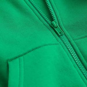 Pull à capuche à manches longues pour femmes, logo personnalisé, nouveau style de sport décontracté, couleur unie, fermeture éclair, à la mode, 2022 - Product Image 3