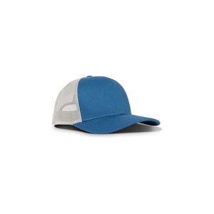 DANISH IMPEX Unisex 6-Panel Denim Mesh Fabric Trucker <b>Hat</b> White <b>Navy</b> Casual Adjustable Cap Adults Four Seasons Wear Punk Style - Product Image 1