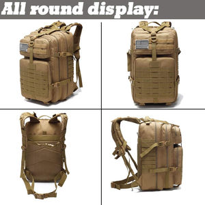 Sac à dos tactique tendance avec impression de logo personnalisé Système de rangement confortable à plusieurs compartiments en PVC pour l'extérieur - Product Image 5