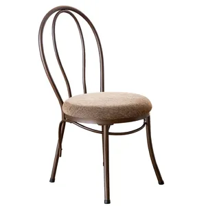 Silla de comedor de Metal de estilo moderno nórdico de mediados de siglo de calidad superior Muestra gratis para fiestas Uso en apartamentos Muebles de sala de estar - Product Image 6