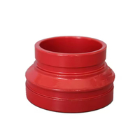 Réducteur concentrique rainuré en fonte ductile zingué bleu classe 150 pour système de canalisations de protection incendie