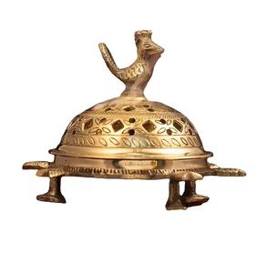 เตาเผาเครื่องหอมแบบอาหรับ โลบันดาน อะการ์ดาน ทำด้วยมือ เป็นมิตรกับสิ่งแวดล้อม ทำจากทองเหลือง ตกแต่งด้วยสีทอง ดีไซน์ทันสมัย สำหรับตกแต่งบ้านและใช้สำหรับการเผาเครื่องหอม - Product Image 1