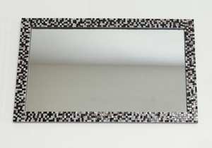 Miroir mosaïque argent, miroir mosaïque rond - Product Image 2