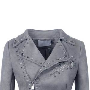 Chaqueta de Cuero para Mujer con Diseño Exclusivo - Chaqueta de Cuero Ajustada, Impermeable y Resistente al Viento con Logotipo Personalizado - Product Image 4