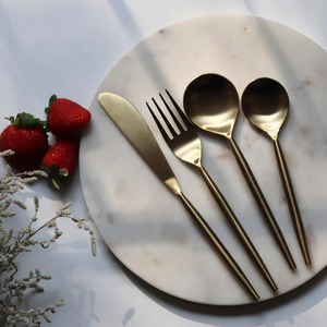 Soporte para utensilios estéticos de acero inoxidable, tenedor dorado, mesa, cubiertos, organizador de almacenamiento, Mostrador de cocina, uso en restaurante - Product Image 1