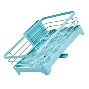 Escurridor de platos plegado de diseño único, estante para platos y platos de acero inoxidable para instalación de tipo soporte para fregadero de cocina - Product Image 3