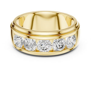 Anillo de Diamante Redondo Cultivado en Laboratorio de Oro Blanco de 14K para Mujer |   Ropa de Uso Diario |   Diamante Cultivado Nuevo - Product Image 5