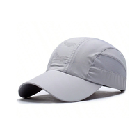 Casquette de baseball en nylon imperméable personnalisée en gros, unisexe, réglable, respirante, visière incurvée, casquette de sport pour le golf, le tennis, la course à pied, la randonnée