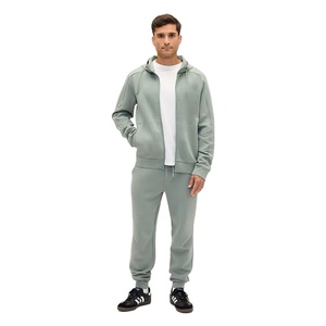 Mode hommes fermeture éclair à capuche classique à manches longues conception chaud polaire à manches longues à capuche Logo personnalisé en vrac vêtements en gros - Product Image 2