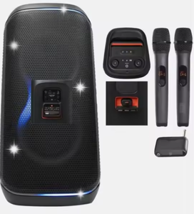 NEW PartyBox Club 120 Portable Plastic Party <b>Speaker</b> for 5.1 300-500W Two <b>Microphone</b> System RGB AUX Input IPX8 - Product Image 1