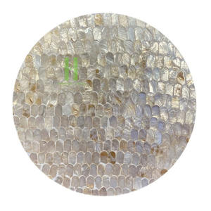 Mother of Pearl Charger <b>Plates</b> for Elegant Dining Table Decoration Luxury Nacre Wood Charger <b>Plates</b> for Weddings From Vietnam - Product Image 5