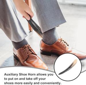 ฮอร์นรองเท้าวัวทำมือขนาดใหญ่พร้อมที่แขวนหนังตกแต่งรองเท้าสำหรับใส่รองเท้า - Product Image 6