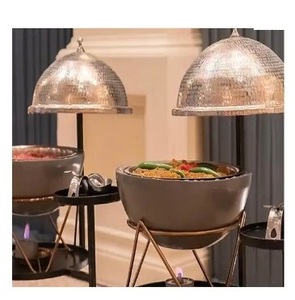 Calentadores de alimentos de acero inoxidable de lujo, plato de frotamiento para uso en restaurantes, equipo Premium para calentar y sujetar alimentos - Product Image 2