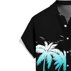 Chemises hawaïennes pour hommes chemises de plage à manches courtes pour hommes chemises décontractées de villégiature - Product Image 3