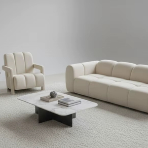 Juego de Sofás de Madera Europeos de Lujo para Hotel, Sofá Cama de Tela de 1, 2 y 3 Plazas, Muebles de Sala de Estar de Alta Calidad - Product Image 1