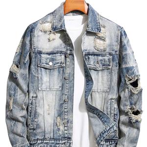 Vestes en Jeans pour Hommes Personnalisation Complète/Style Sport Personnalisé Veste en Jeans pour Hommes Vêtements de Plein Air - Product Image 1