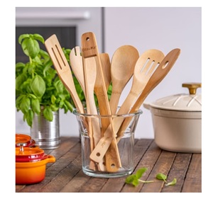 Cuillères de service et de cuisine en bois Ensemble de bols en bois fabriqué en Inde comprend un ensemble de serveurs à salade en bois - Product Image 3