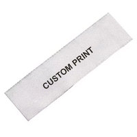 Étiquettes tissées personnalisées en papier gaufré imprimé UV, format sur mesure, prix usine de gros, pour vêtements et chaussures