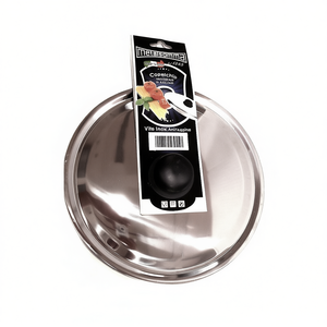Metalsomma Tapa de Olla de Acero Inoxidable Cromado Pulido de 18 cm con Acabado Cromado 430 - Product Image 2