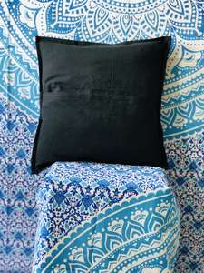 Vintage bordado espejo trabajo arte bohemio tela de algodón cosido a mano indio tradicional cojín fundas de almohada Fundas de cojín - Product Image 2