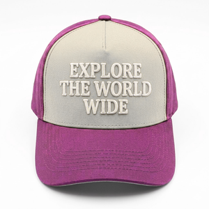 Gorra Trucker A-Frame de Fábrica Vietnamita con Logotipo Bordado 3D Personalizado, Gorra de Béisbol Bicolor de 5 Paneles con Visera Curva Estructurada y Cierre Snapback - Product Image 4