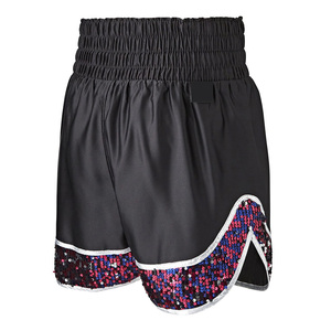 Pantalones cortos de boxeo de Entrenamiento para mujeres Ajuste personalizado Material transpirable OEM con impresión de logotipo Fabricante de etiqueta privada - Product Image 2