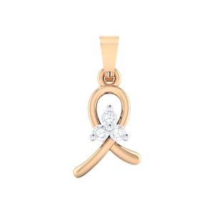 ได้รับการรับรองจี้ทอง14KT/18Kt 0.07ct น้ำหนักรวม3เพชรแท้เสน่ห์เพชรที่สง่างาม - Product Image 2