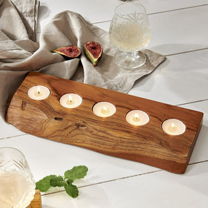 Mejor portavelas de madera Vajilla decorativa y portavelas decorativo para el hogar y la boda con producto a la venta - Product Image 5