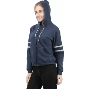 Jersey de proveedor de Bangladesh, sudaderas con capucha y sudadera de mujer de talla grande a la moda, sudaderas con capucha de Color sólido de diseño personalizado para mujer - Product Image 3