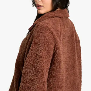 High Quality OEM Service For Bulk Buyer Cheap Rate <b>Quarter</b> <b>Zip</b> Front For Adjustable Warmth Sherpa Material Casual Wear With Logo - Product Image 5