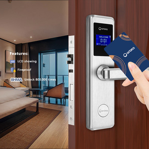 Orbita hoogwaardige stalen insteekslot fabrieks prijs intelligent houten deur lezersysteem RF sleutelkaart duurzaam hotelslot - Product Image 1