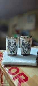 Cuerno Beber Vaso corto Ocasión navideña Fabricante ideal Exportador Oferta al por mayor Búfalo/Vidrio de cuerno de buey - Product Image 3