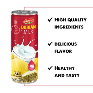JOJONAVI 250ml NFC Durian Milk con puré con sabor a cereza ISO HALAL KOSHER Fabricante al por mayor Proveedor de etiqueta privada OEM ODM - Product Image 2
