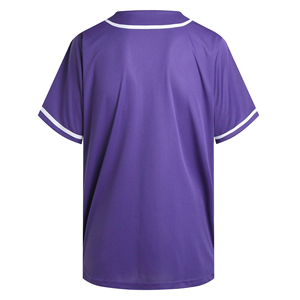 Maillot de baseball chemise d'équipe athlétique boutonné à manches courtes maille respirante vêtements de sport décontractés uniforme d'entraînement haut confortable - Product Image 2