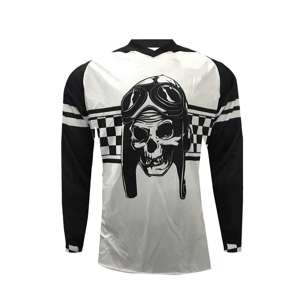 Impresión de sublimación profesional MTB Jersey Venta al por mayor barata Motocross Downhill Shirts