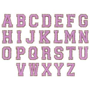 ป้ายปักสำหรับชุดกีฬา ป้ายปักสำหรับสโมสร ป้ายตัวอักษรปักไหมเชนิลสีขาวประดับกลิตเตอร์สีทอง สำหรับผู้ชายหรือผู้หญิง - Product Image 3