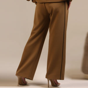 Nouveauté, fabricant OEM, pantalon de jogging décontracté confortable à taille élastique, pantalon large à taille haute pour femmes - Product Image 5