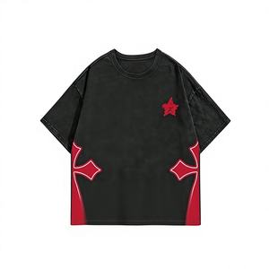 Camiseta Oversize de Algodón Personalizada para Hombre, Estilo Streetwear, con Acabado Vintage Lavado al Ácido, Antiarrugas, Cuello Redondo, Manga Corta - Product Image 2