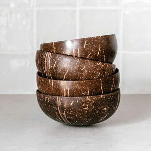 Cuencos de cena desechables ecológicos de 4,5 pulgadas de alta calidad, logotipo personalizado, patrón de cáscara de coco pulido para graduación - Product Image 2