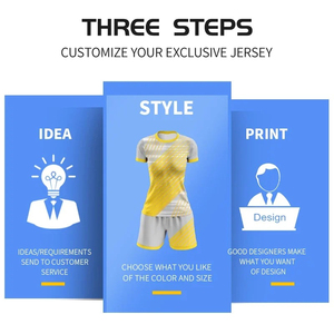 Conjunto de camiseta de fútbol femenino con sublimación personalizada 2025, uniforme de entrenamiento transpirable para mujeres y niñas con estampado de logotipo - Product Image 3