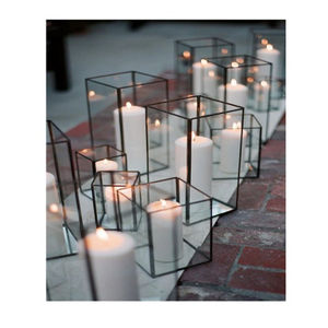 ของตกแต่งงานแต่งงานแบบปรับขนาดได้ประดับกลางโต๊ะสีทองดีไซน์มาตรฐาน - Product Image 3