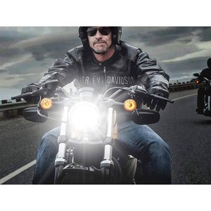 Faro a LED rotondo da 5.75 pollici 40W per moto Harley Davidson-auto e moto/luci e lampadine - Product Image 6