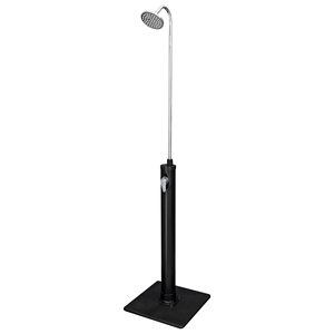 Ducha de jardín Solar Flow con tanque de 8 litros (50x50x218cm) negra y cromada 58694 6 - Product Image 1