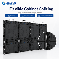Écran LED de location pour scène en aluminium moulé sous pression Project P3.91 500x500mm avec animation pour la production d'événements en direct