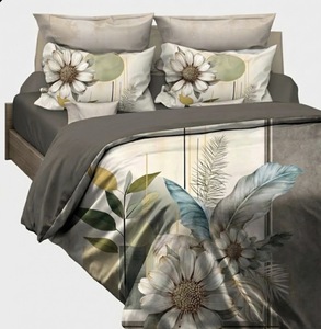 Luxury <b>King</b> <b>Size</b> Cotton Bedding Set with 2 <b>Pillow</b> Covers Folded Design 600TC Thread Count - Product Image 3