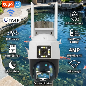 Caméra IP sans fil à double objectif extérieur 6MP 8MP CCTV Tuya Wifi Caméra à double objectif à double boule 4K Caméra réseau PTZ Sécurité - Product Image 1